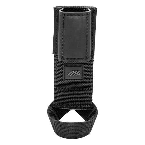 Diamondback Gun Loop Drill Holster - Durable SuperFabric Drill Holder for Tool Belt - Professional-Grade Tool Belt Drill Holster for Nail Guns, Driver, Chalk Line and Tools - Black, 7" x 2"