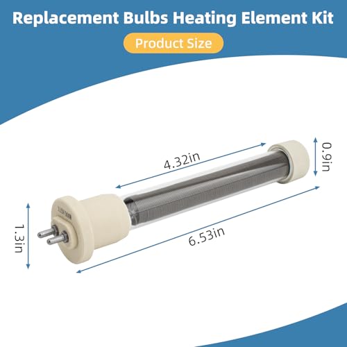 1500W Double-Life Replacement Heater Bulbs Kit for Edenpure Gen4 & USA1000 Infrared Heaters – 3 Pack