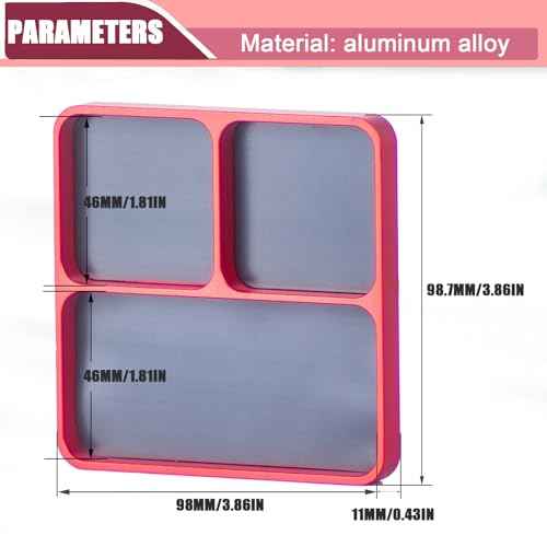 Magnetic Electronic Repair Screws and Parts Organizer Parts Tray Small Parts and Screws Holder for Organization Magnet Tool Tray Parts Holder for Screws, Sockets, Bolts, Pins, RC Car Boat Plane Phones