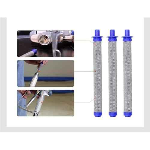 10 Pack 288749 Airless Spray Gun Filter 60 Mesh Compatible for Filter Spray Gun Models SG10, SG20, SG Pro, SG2, SG3 Airless Spray Gun Filter