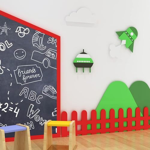 YENHOME Wallpaper Border Red Peel and Stick Wallpaper Border 3"X236" Mirror Frame Border Tape Wall Border Trim for Walls Red Bulletin Board Borders Self Adhesive Wallpaper for Bedroom Bathroom