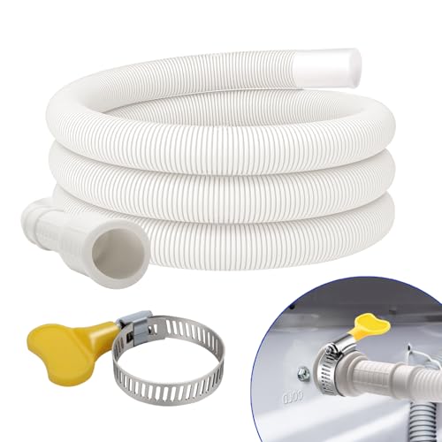5ft Flexible Dehumidifier Drain Hose with Clamp - 60 inch Universal PVC Hose