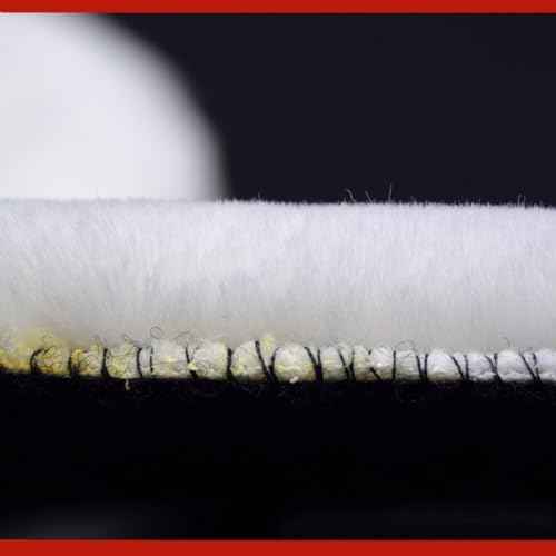 2Pcs 5" Wool Polishing Pads,Soft Wool Sheepskin Polishing Buffing Pad Wheels for Car Furniture Glass Flocking Hook & Loop Back for Random Orbital Sander