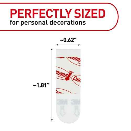 Command Poster Strips, 64 Command Strips Damage-Free Hanging Poster Hangers, No Tools Great for Home, Room, Wall, and Office Decor, White Adhesive