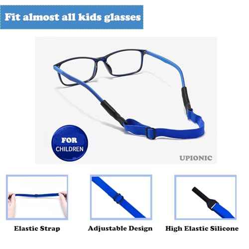 Adjustable Kids Glasses Strap, 5Pcs No Tail Spectacle Straps, Kid's Eyewear Holder Strap For Boy And Girl