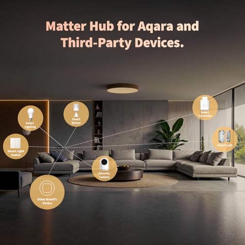 Aqara M100 Smart Hub for Home Automation, Matter Controller, Wi-Fi Compatibility