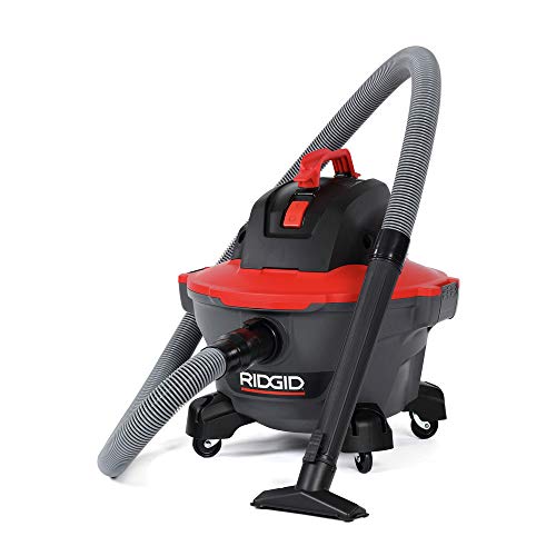 RIDGID RT0600 NXT 6-Gallon Wet Dry Shop Vacuum with Casters, 4.25 Peak HP, Pro Locking Hose - Vacuum Cleaner