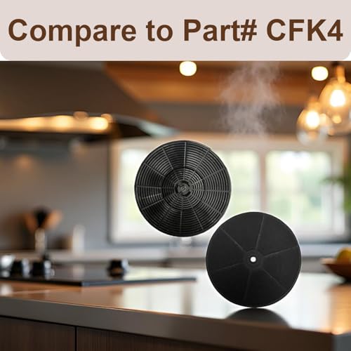 Beaufan CFK4 2-Pack Charcoal Filters for Cosmo 5MU30/5MU36 & SNDOAS US0475BPB/US0475NBK