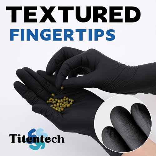 Disposable Nitrile Exam Gloves Black Cooking Gloves Disposable Food Safe 3mil 100PCS/BOX