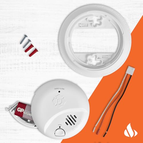 First Alert Hardwire Smoke Alarm with Battery Backup - 1-Pack, Precision Detection SMI100-AC