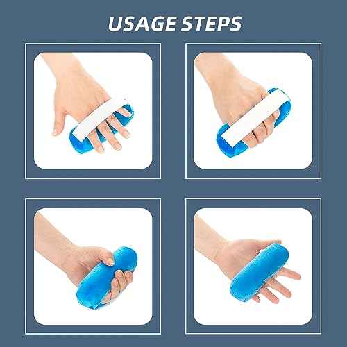 TYYIHUA Hand Contracture Cushions Palm Grip for Elderly, Stroke Rehab Skin Breakdown with Elastic Band Palm Protector for Hand, Hand Splint (1pc)
