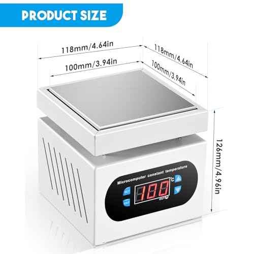 110V 350W Soldering Hot Plate LED Microcomputer Electric Preheat Soldering Station Welder Hot Plate Rework Heater Lab 100X100mm Plate