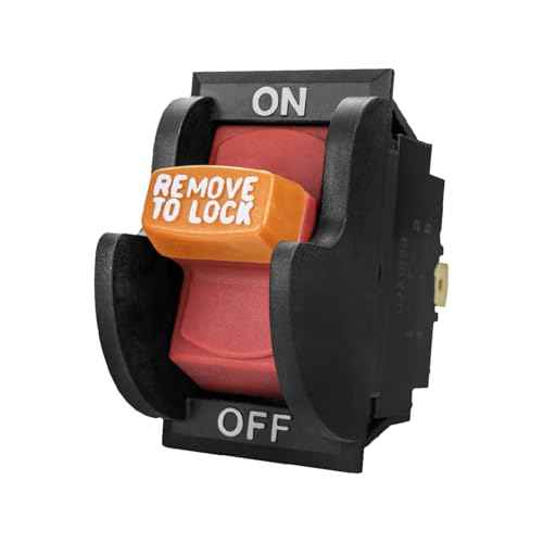 POWERTEC 120V/230V Dual Voltage 16 Amps, On/Off Safety Toggle Switch for Power Tools,Fits Table Saw, Router Table, Drill Press, Bench Saw, Bandsaw (71353)