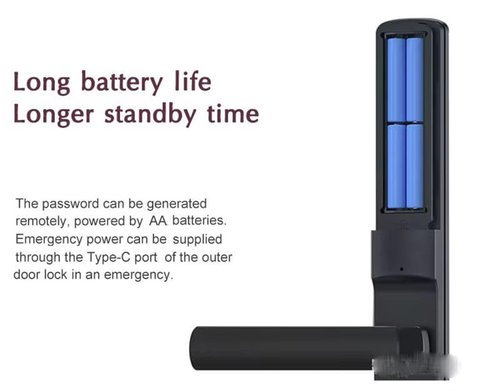 Slim Smart Lock for Sliding Doors – 6-in-1 Keyless Entry with Fingerprint, Passcode, IC Card, App Control, Key + Built-in Doorbell | Tuya WiFi, Auto-Lock, Alexa Compatible | Sleek Black Aluminum