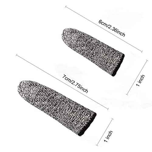 JADE KIT 12 PCS Finger Cots Cut Resistant Protector, Finger Covers for Cuts, Gloves Life Extender, Cut Resistant Finger Protectors for Kitchen, Work, Sculpture, Anti-Slip, Reusable