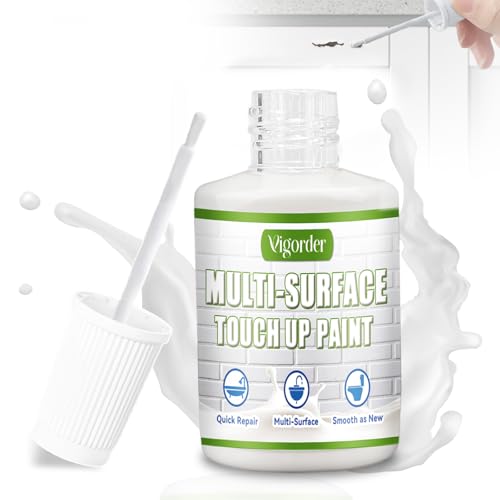 White Touch Up Paint Pen for Walls, Doors, Cabinets - 30ML Semi-Gloss