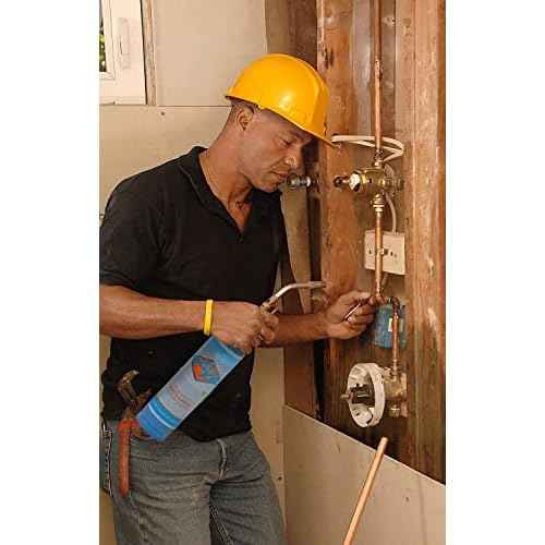 Flame King 1LB Empty Propane Welding Cylinder Tank, Reusable & Transportable - Safe and Legal Refill Option, 14.1 oz, Blue (2-Pk)