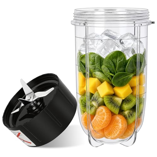 replacement parts set: 16oz cup + blade for 250W Magic Bullet MB1001