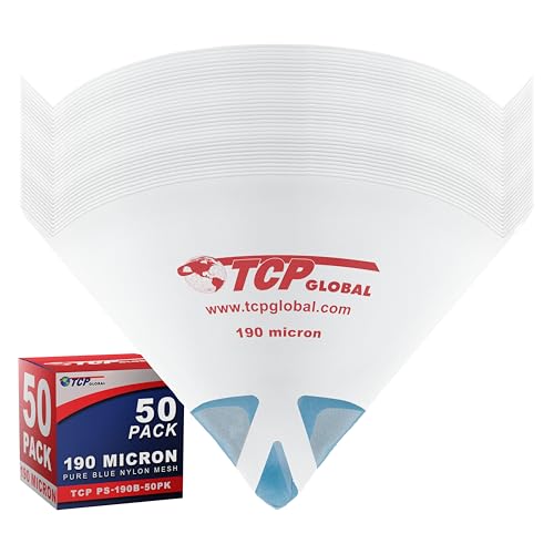 TCP Global 190 Micron Ultra-Fine Paint Strainer Tips - Pack of 50