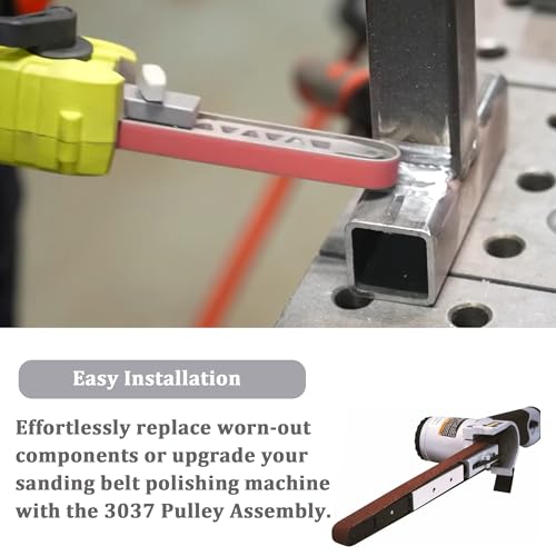 3037pas Pneumatic Belt Sander Bearing Fits For Astro Pneumatic Tool 3037 Pulley Assembly- Steel