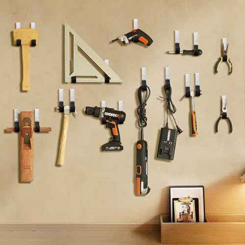 Heavy Duty Steel Garage Hooks,Garage Storage Utility Hooks,Heavy Duty Garage Garden Tool Organizer,Steel Wall Mount Hooks, Garden Hose Hanger, Small U Hooks (Black 2 Pack)