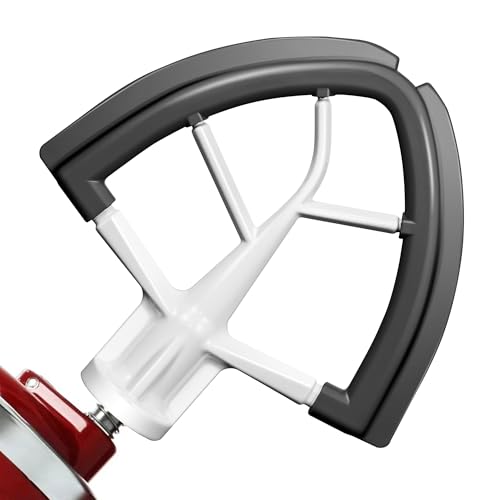 YIFOCUS Flex Edge Beater for KitchenAid 4.5-5 Qt Tilt-Head Mixers, Gray