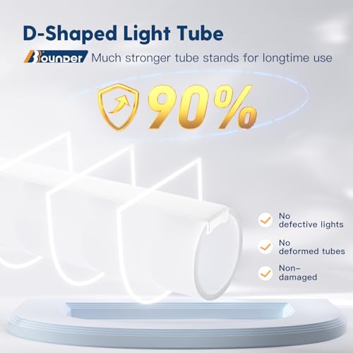 Black 4ft Linkable LED Shop Light 6500K, 40W Garage Lighting - BBOUNDER