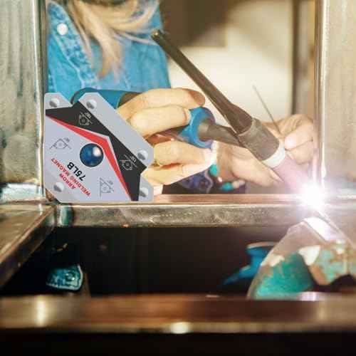 GUTIMORE Welding Magnets 25LB&55LB&75LB 6Pcs Welding Magnet Set, Magnetic Welding Holder, Holding Power Welding Accessories