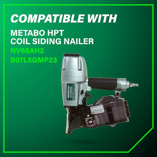 Metabo HPT 13363HPT Coil Siding Nails 1-3/4" x .092 15° Ring Shank Hot Dipped Galvanized Steel - 3,600 Count