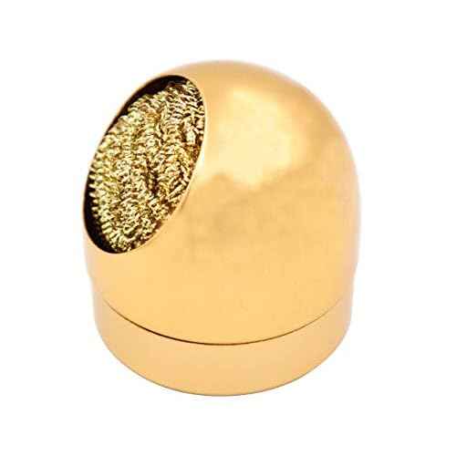 LBY Solder Tip Cleaner, Wire-Type, Copper Kit with 5 Pieces Solder Tip Cleaning Wire and 1 Piece Holder for Cleaning Soldering Irons and Tips