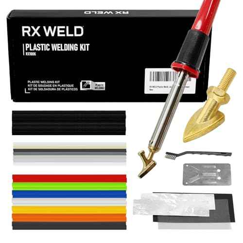 RX WELD Plastic Welding Kit,100W Plastic Welder,Plastic Repair Kit for Automotive Car Bumper