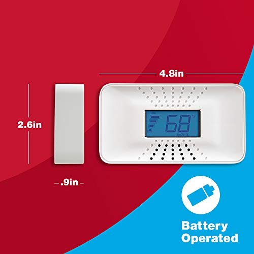 First Alert Carbon Monoxide Alarm with 10-Year Battery & Digital Display - Model CO710