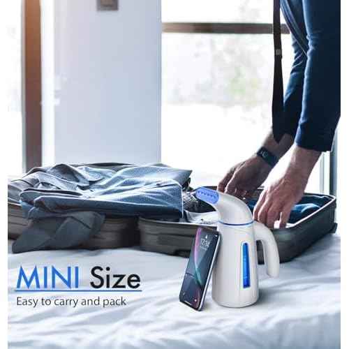OGHom Steamer for Clothes, Handheld Clothing Steamer for Garment, 240ml Big Capacity 700W Portable Travel Steam Iron (Blue)
