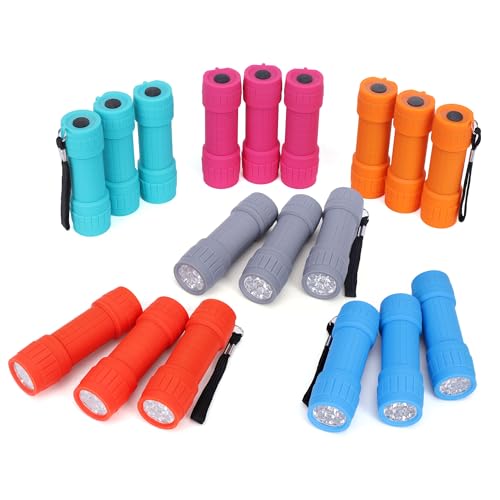 FASTPRO 18-Pack Mini LED Flashlights with AAA Batteries - Compact & Bright