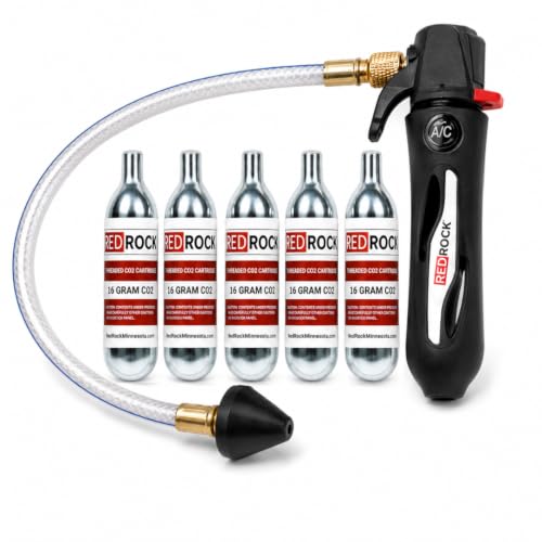 RedRock Gallo Drain Gun Black with 5 CO2 Cartridges - HVAC Condensate Line Cleaner