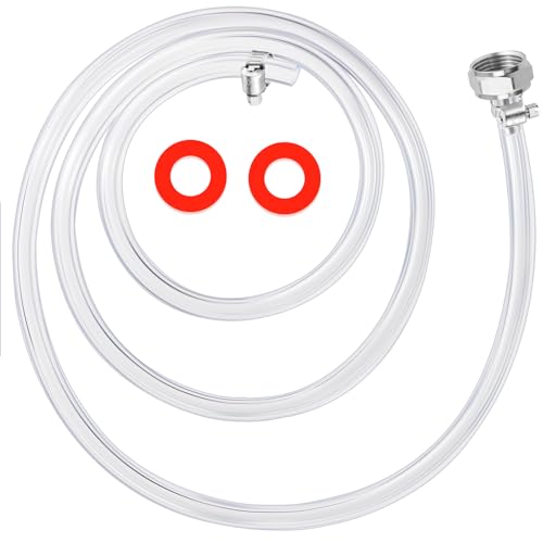 WELLBOM 5FT Kegerator Beer Line 3/16" ID with 1/4" Barb Fitting (ID 3/16")