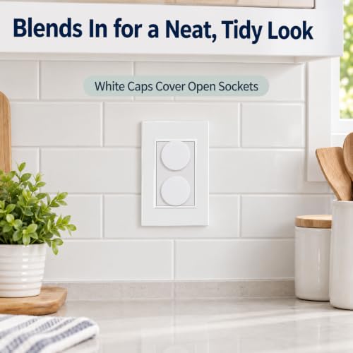 Vmaisi 62 Pack Baby Proofing Outlet Covers - White Child Safety Plug Protectors