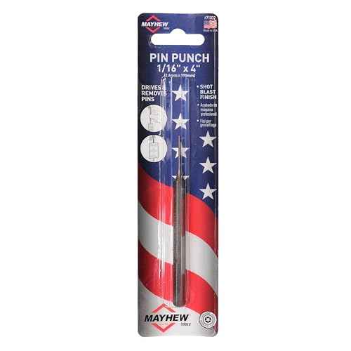 Mayhew Select 71032 1/16-by-4-Inch Carded Pin Punch