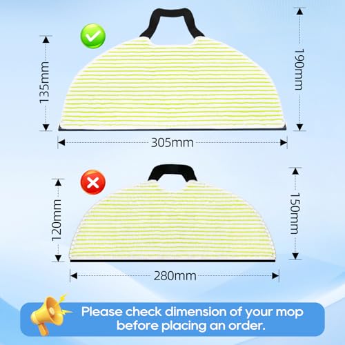 Mop Pads for Shark Matrix Plus AI Ultra AV2610WA RV2610WA – 6-Pack Reusable Microfiber Replacement