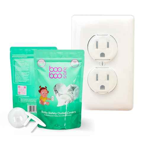 Baby Proof Outlet Covers - 50 Pack Transparent Socket Covers for Outlets - Easy Install Outlet Plug Covers - Child Safety Clear Outlet Covers - Durable & Steady Outlet Covers