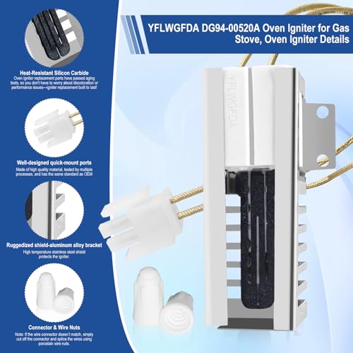 DG94-00520A Oven Igniter for Samsung/GE/Whirlpool Gas Ovens