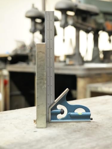 6" Combination Square, 4R, Cast Iron Head, Made in USA