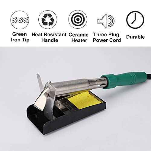 Soldering Iron Kit Electronics, 100W High-Power Welding Tool, Chrome Plated Steel Soldering Iron, Three Plugs