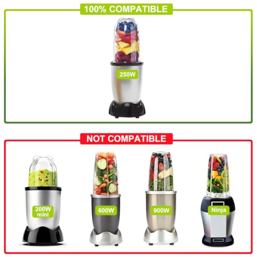 2-Pack Replacement Blender Blades for Magic Bullet 250W MB1001 MBR-1701 - Stainless Steel