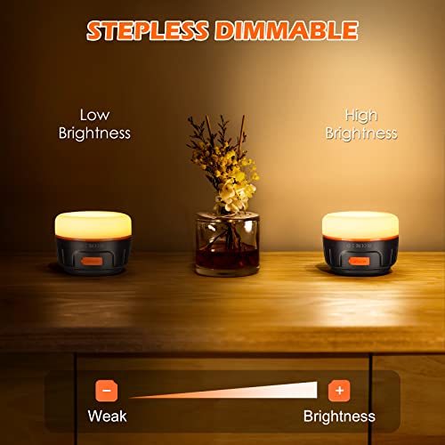 Yonktoo Rechargeable Tent Light Orange 1000LM Camping Lantern with 6400mAh Battery