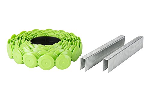 Metabo HPT 18 Gauge Staples with Plastic Caps - 7/16 In. Crown, 7/8-In Leg, Electro Galvanized, 2,000 Count (Model 31102SHPT)