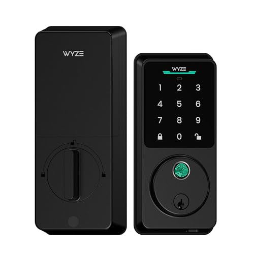 Wyze Auto-Lock Bolt v2 Fingerprint Smart Lock with Wi-Fi, Deadbolt & Backup Keys