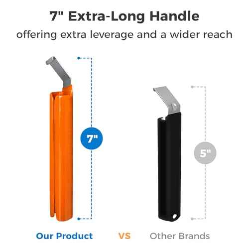 7" Vinyl Siding Removal Tool - Extra Long Non-Slip Grip Handle, 5 Pack Vinyl Siding Hooks, Installation & Repair Tool