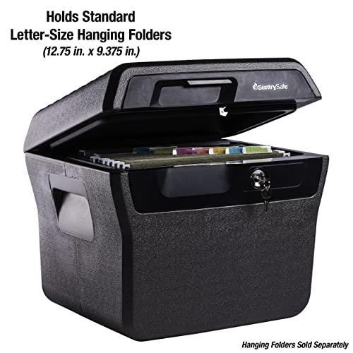 SentrySafe Fireproof Waterproof Lock Box with Key Lock - 0.66 Cu Ft, 14.1 x 16.6 x 13.8 Inches