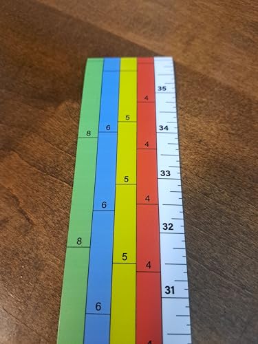 Magnetic Sawmill Scale Bottom Up 36" BU-C Scale, 4/4 5/4 6/4 8/4 Removable Ruler